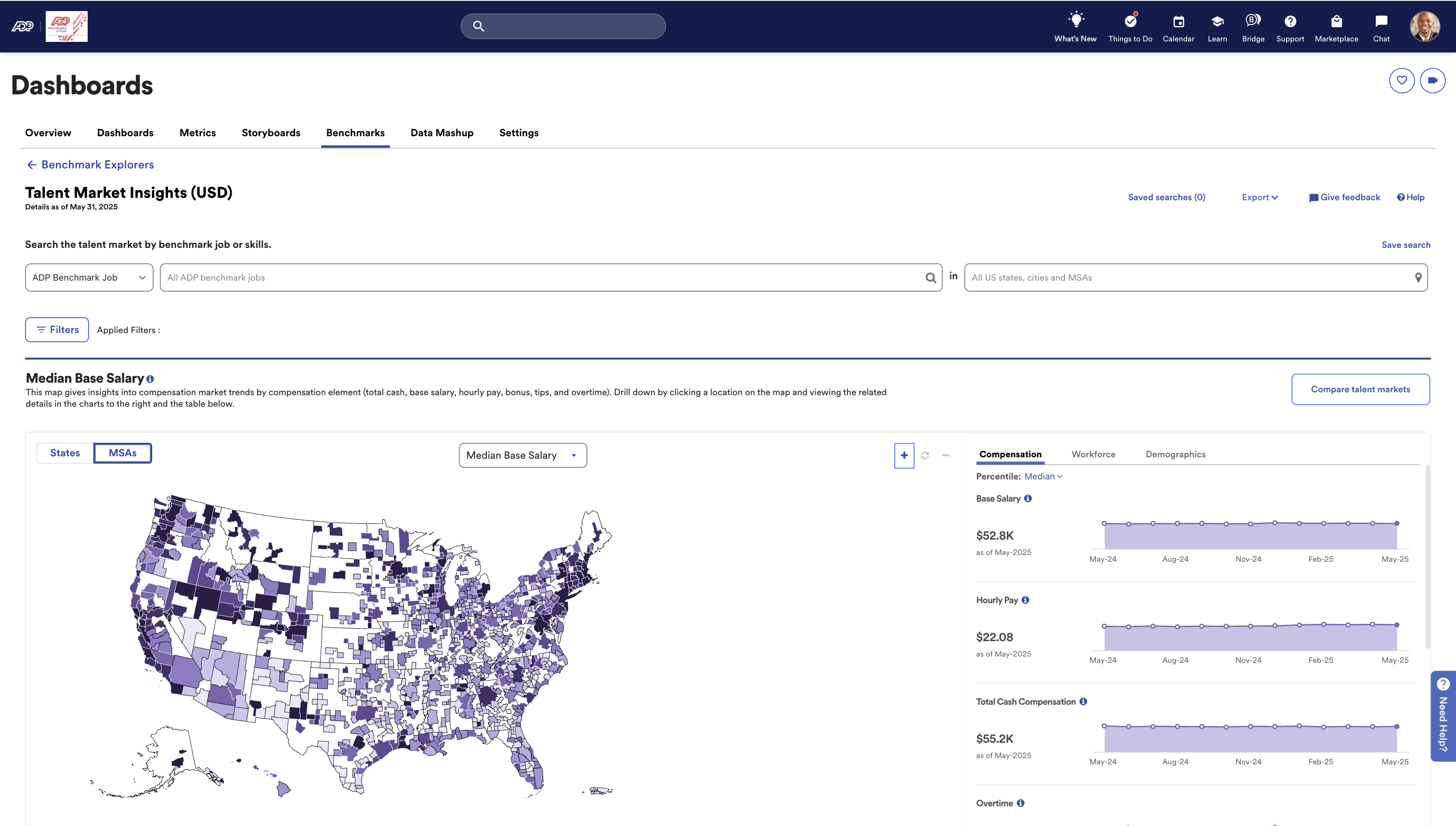 screenshot of ADP Comprehensive Services